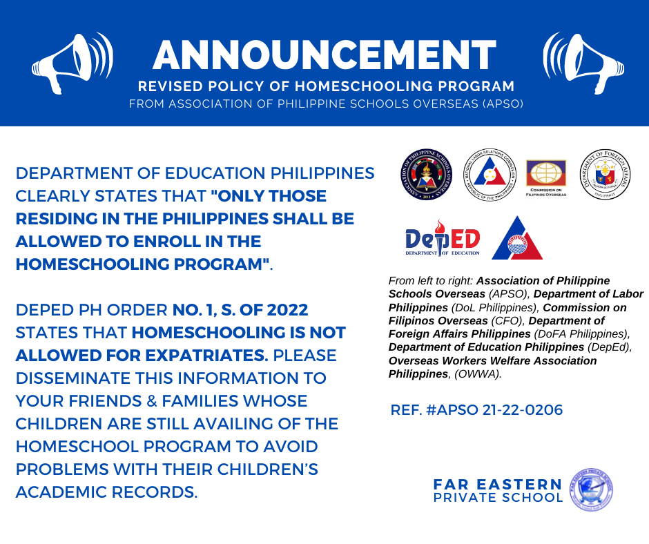 Revised Policy For Homeschooling Program DepEd Philippines Far 